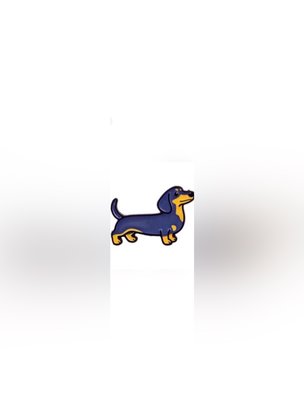 Dachshund Metal & Enamel Pin w/Butterfly Clasp, Backpacks, Bags, Purses & Hats